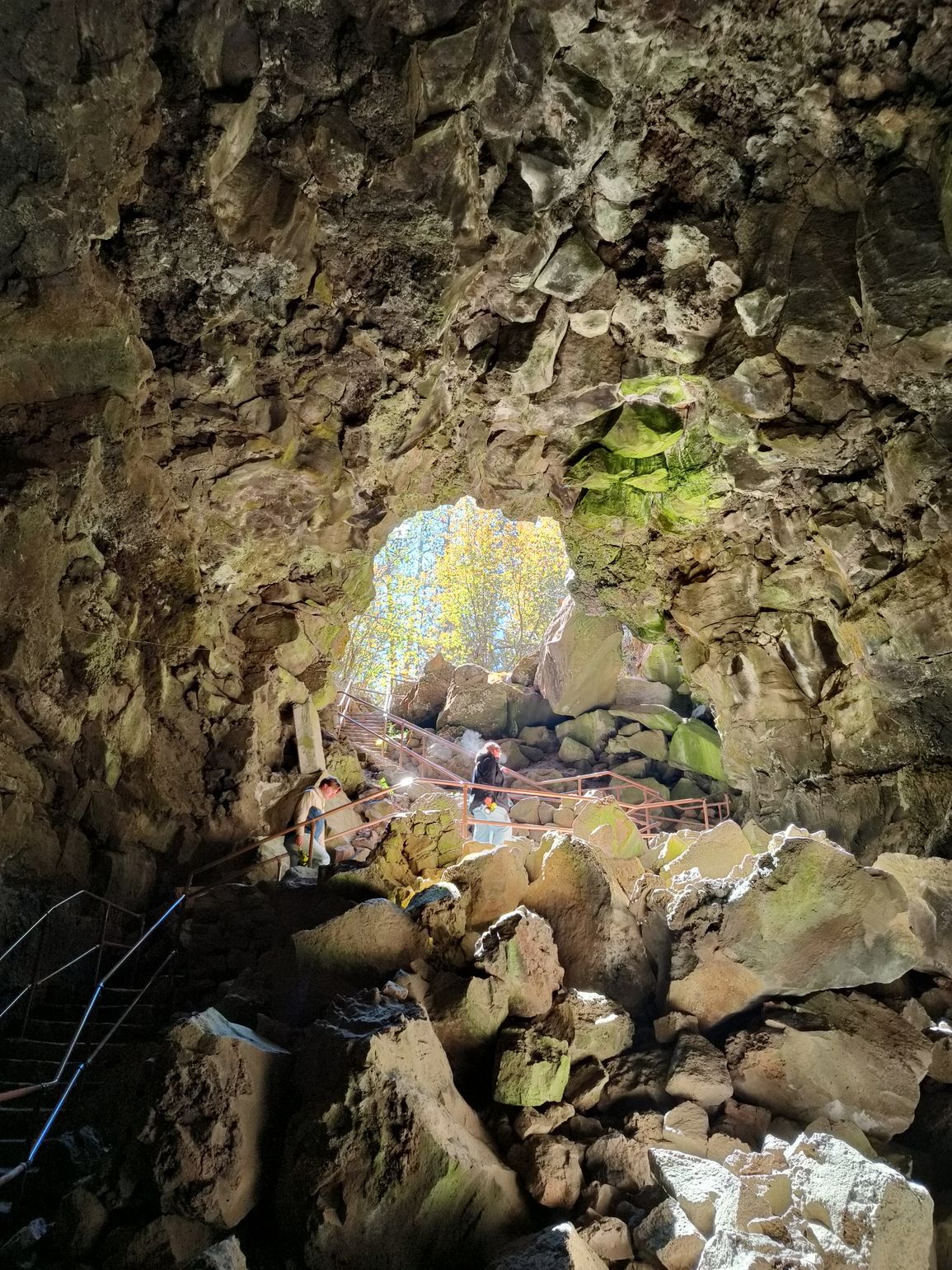 Lava River Cave in Deschutes National Forest