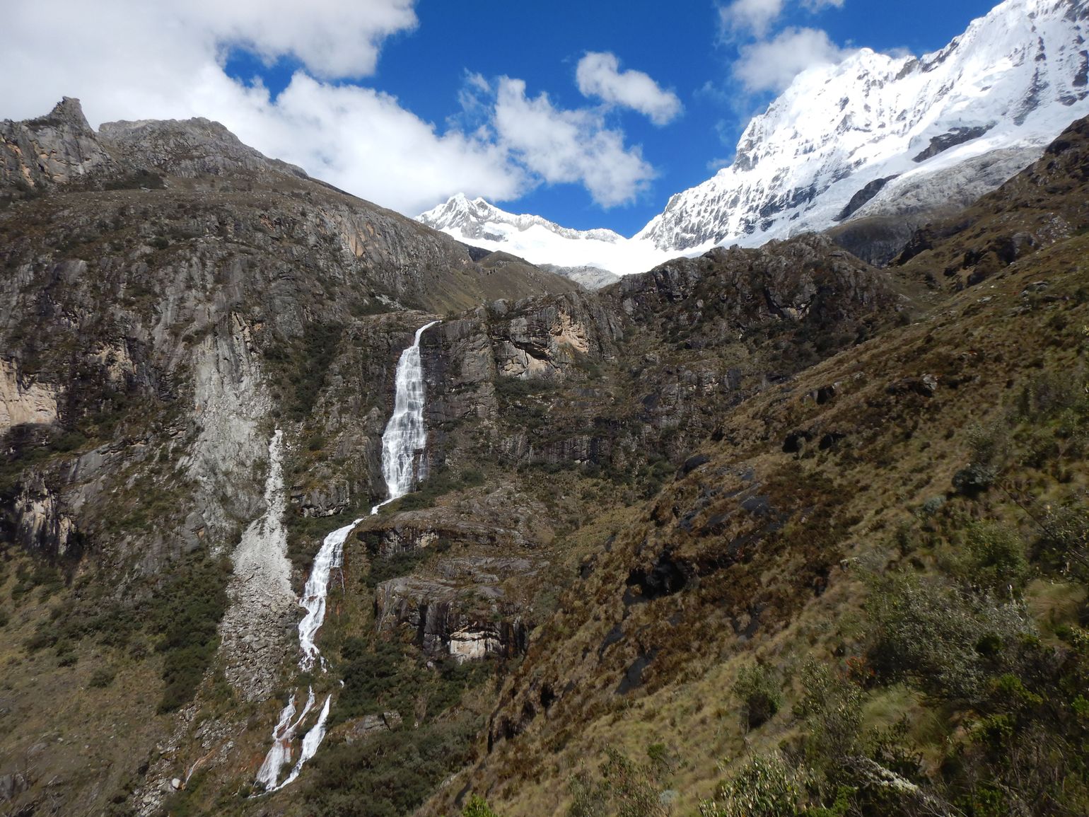 Waterval bij Laguna 69 dagwandeling