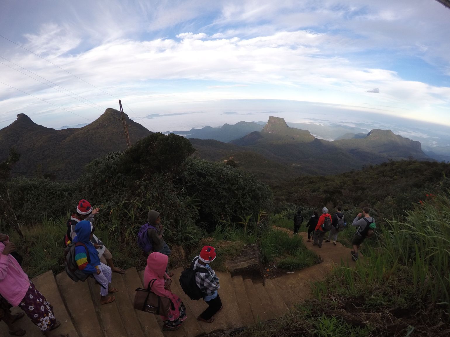 naar de top van adams peak sri lanka