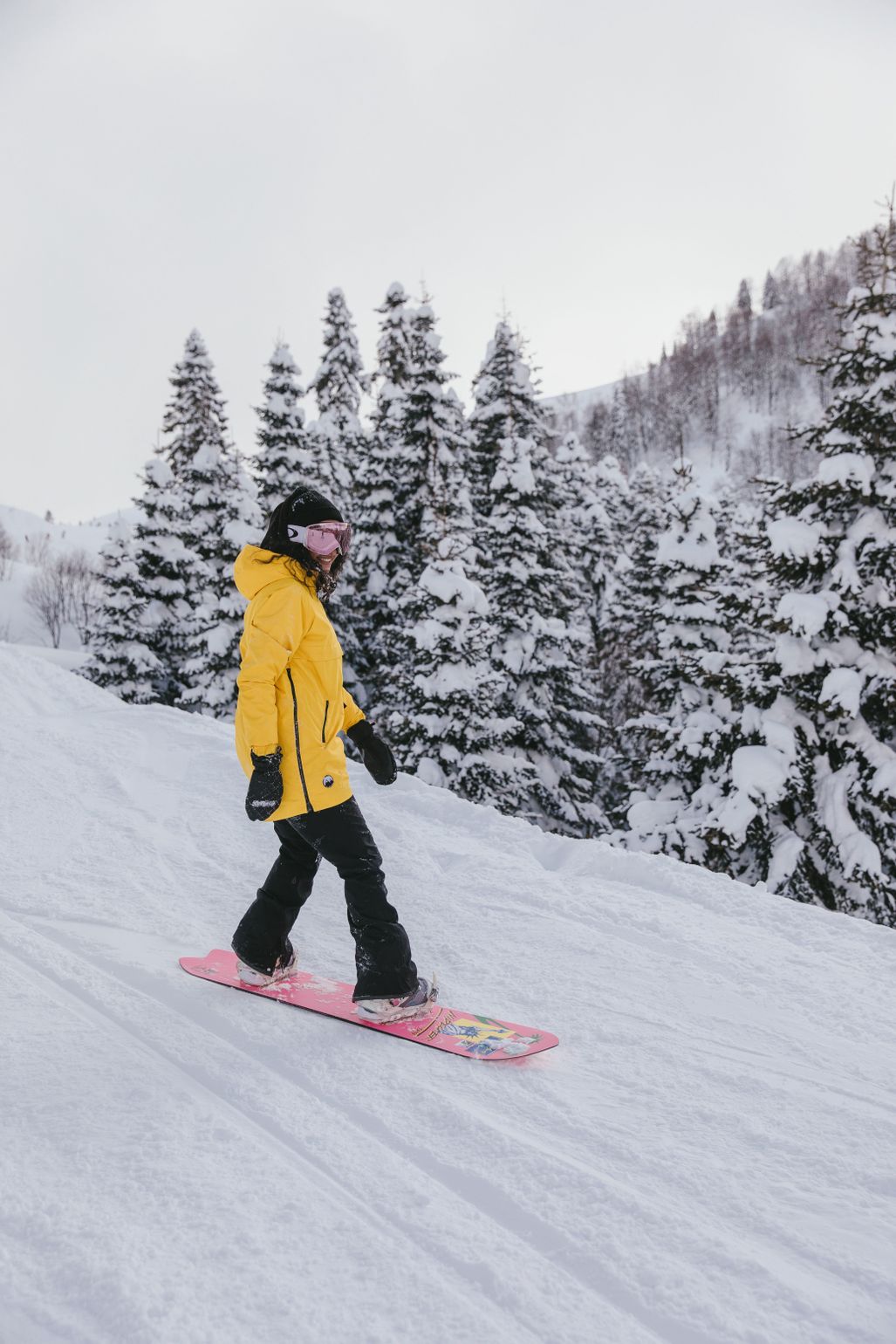snowboard rocky mountains