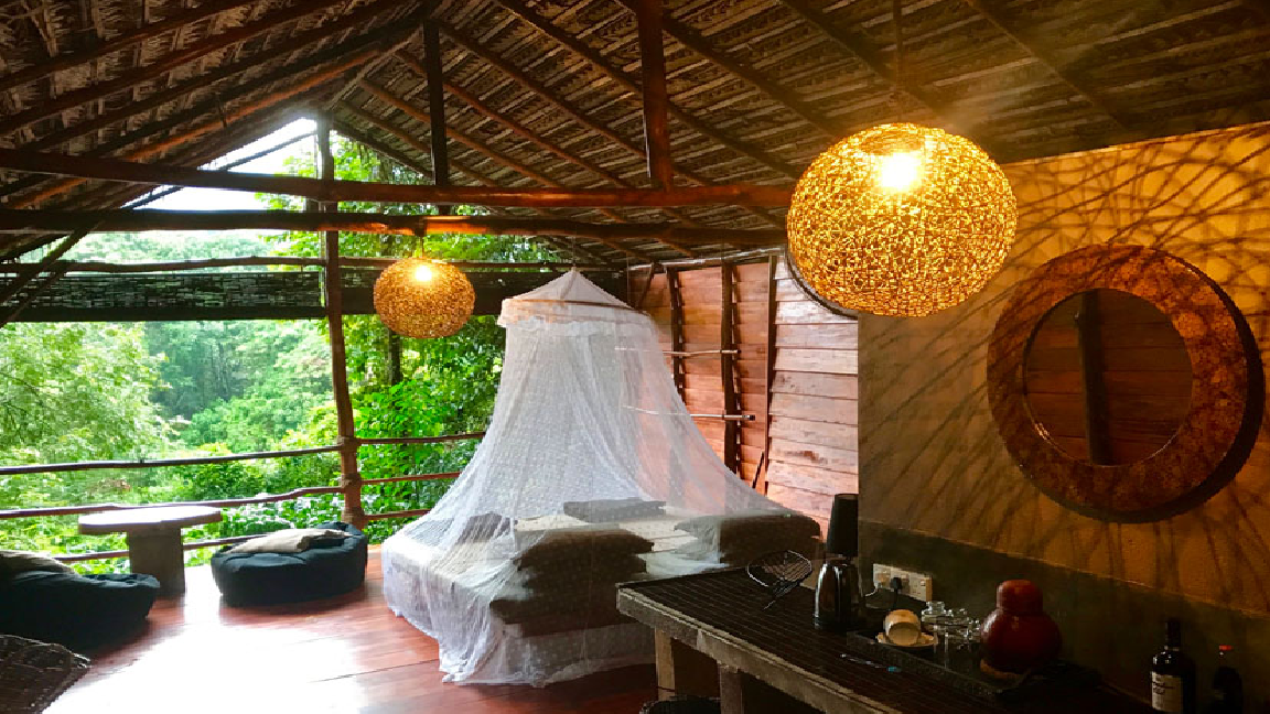 Sri Lanka Kitulgala Kelani rivier eco lodge kamer