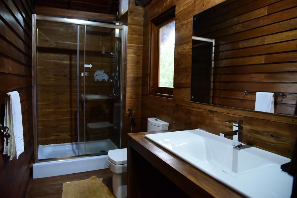 Sri Lanka Boomhut Wilpattu badkamer