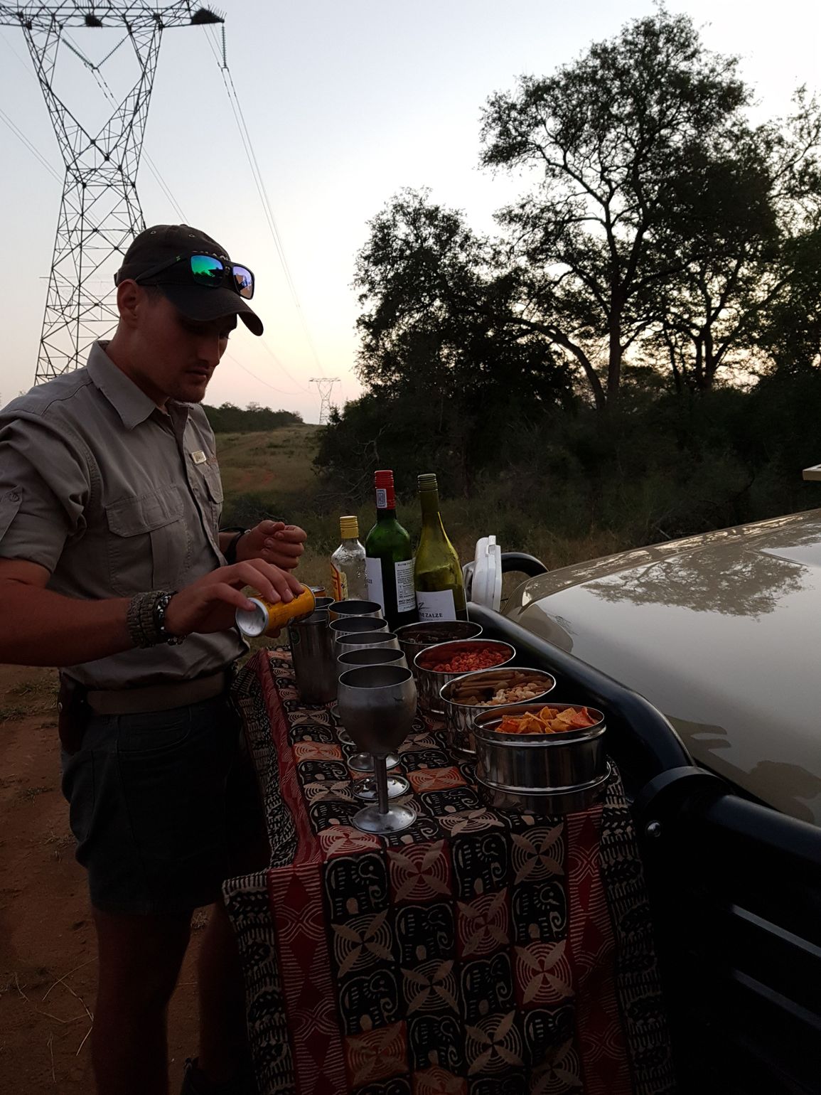 Zuid-Afrika safari private game reserve sundowner