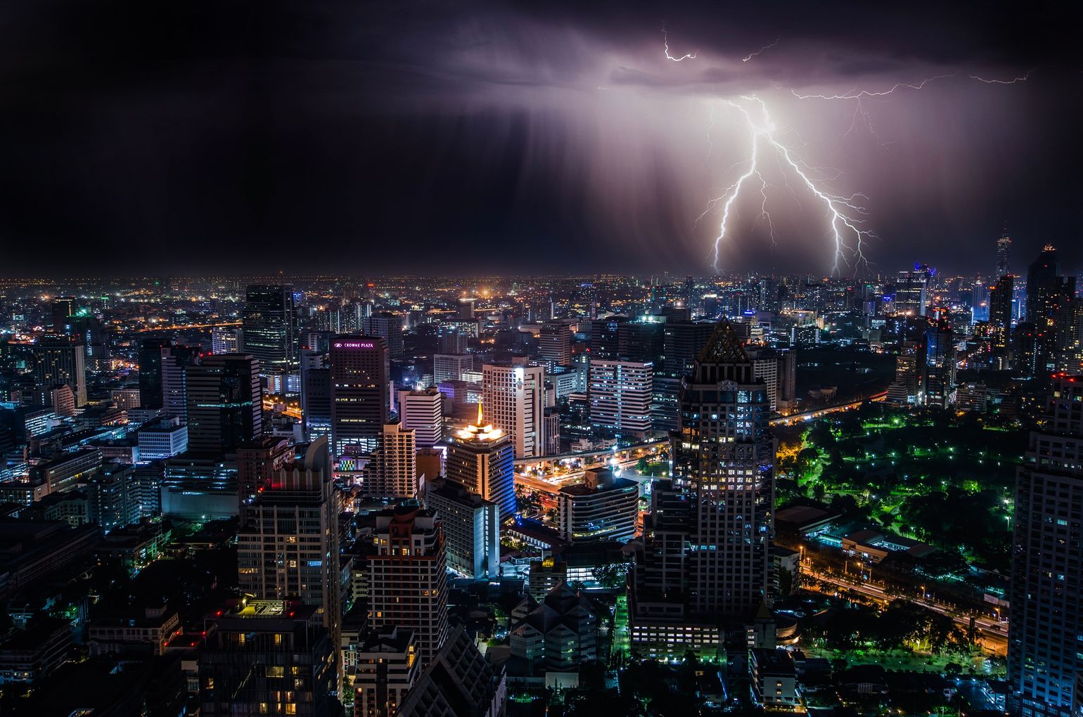 Thailand Bangkok Onweer