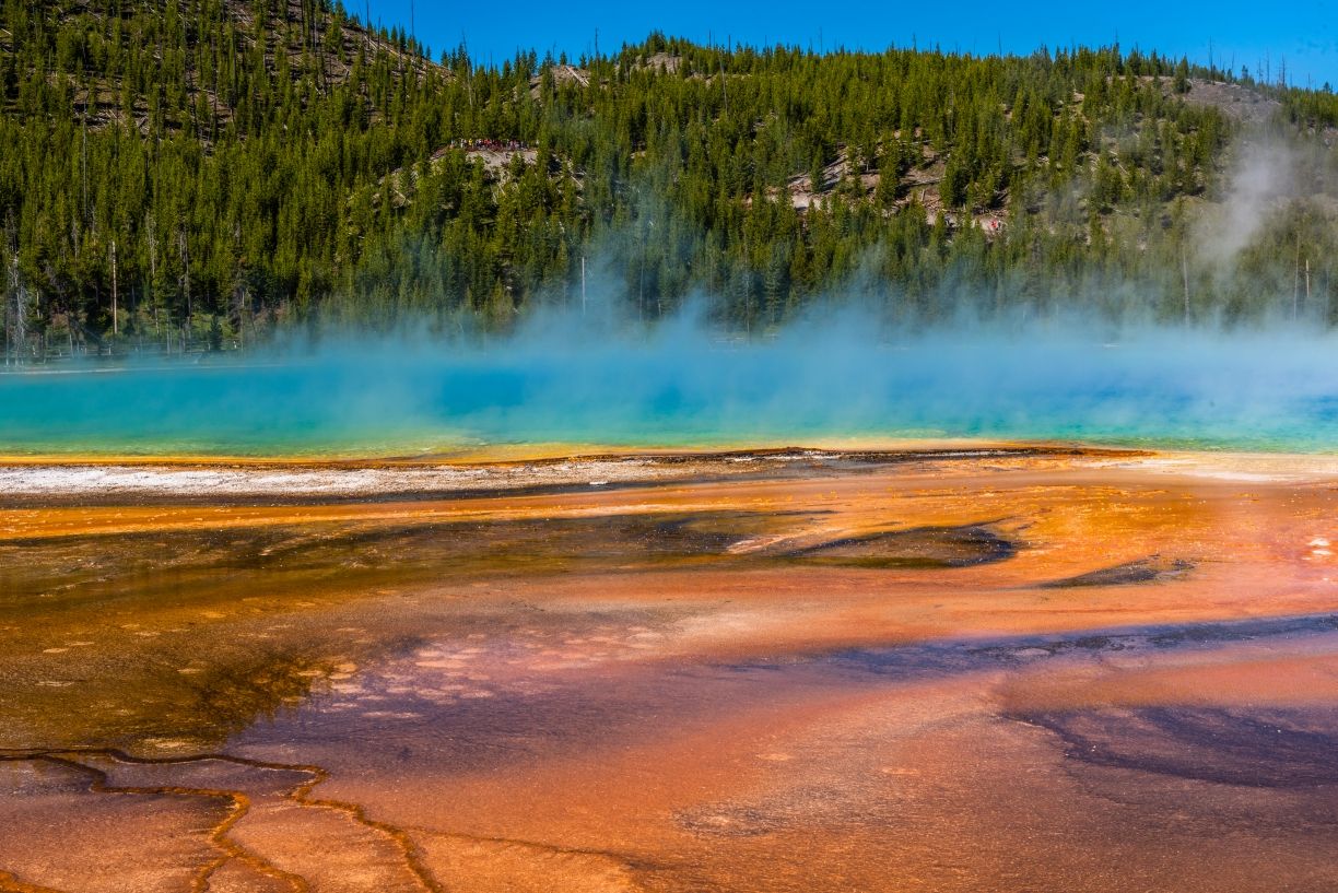 Vulkanische plassen in vele kleuren in Amerika