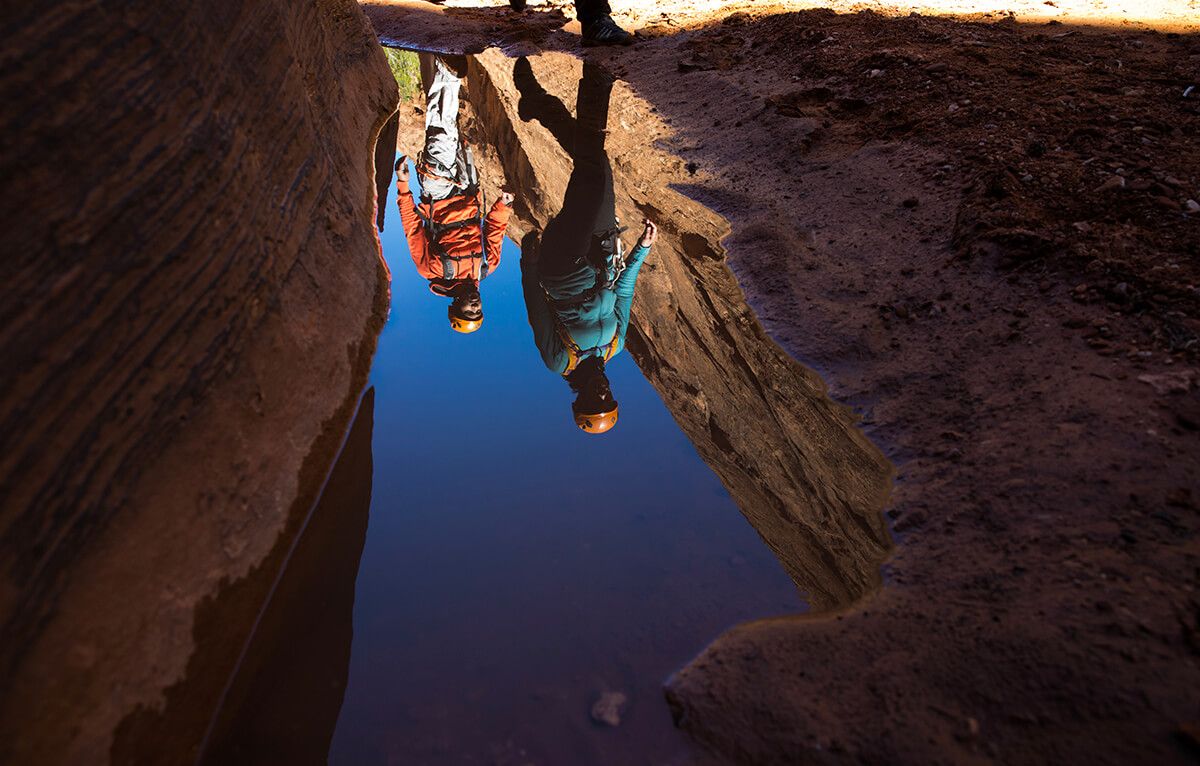 Canyoneering in Wild Horse Window