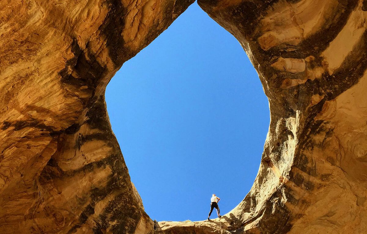 Canyoneering in Wild Horse Window