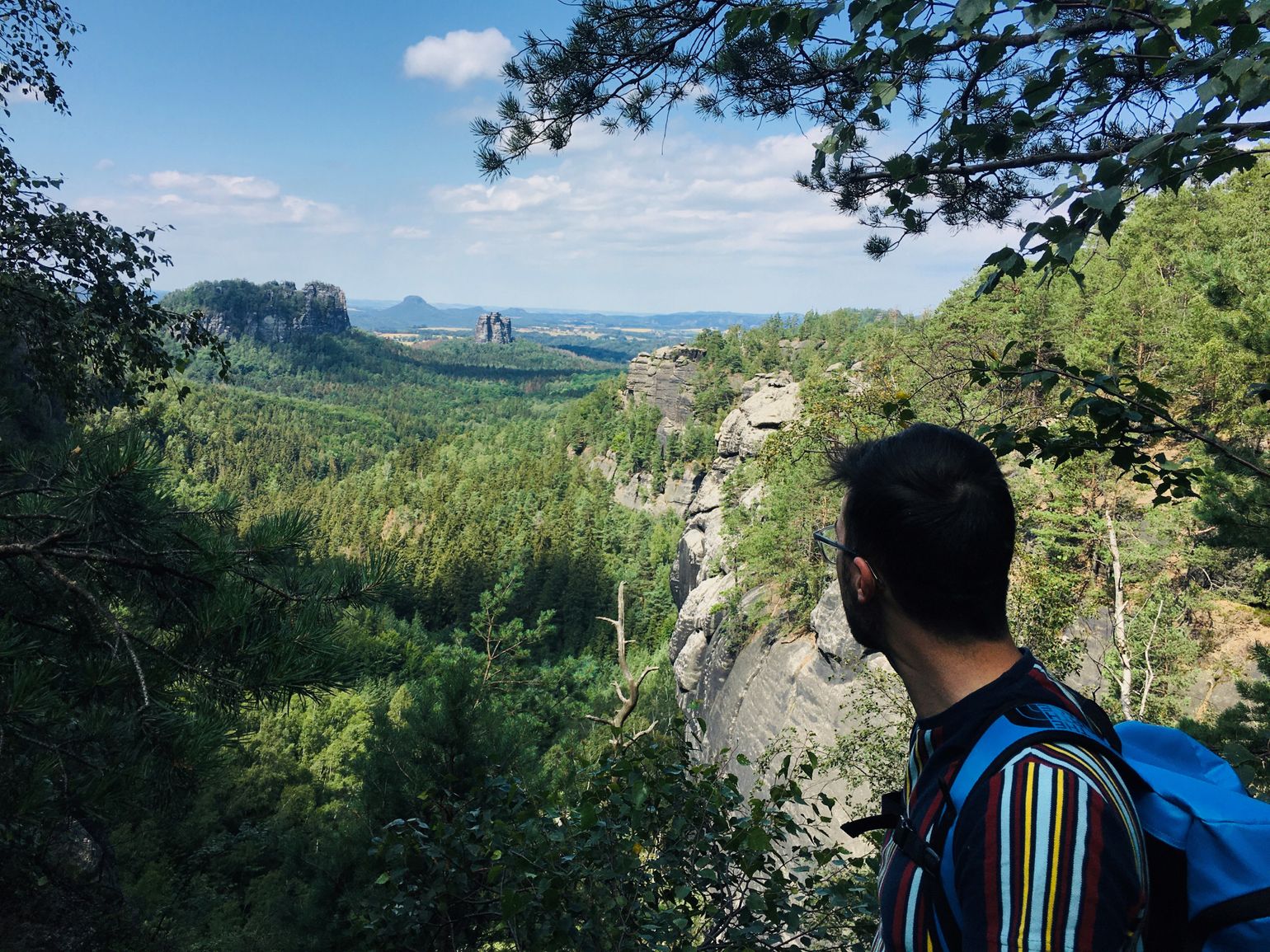 Sächsische Schweiz Malerweg Duitsland panorama