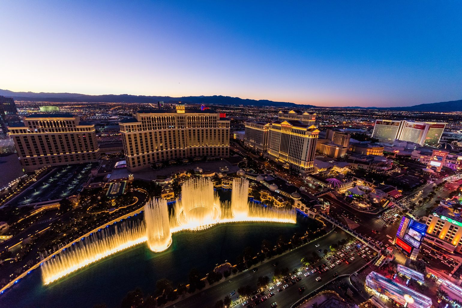 Helikopter night tour in Las Vegas