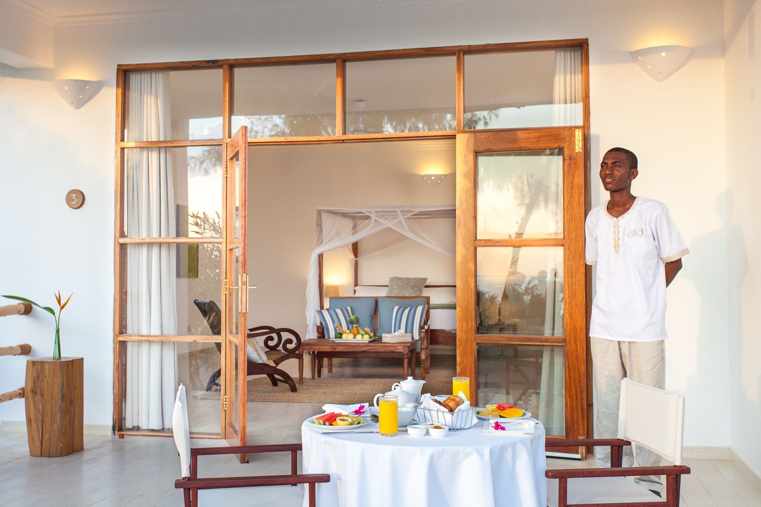 Hotel Zanzibar Kisiwa on the beach