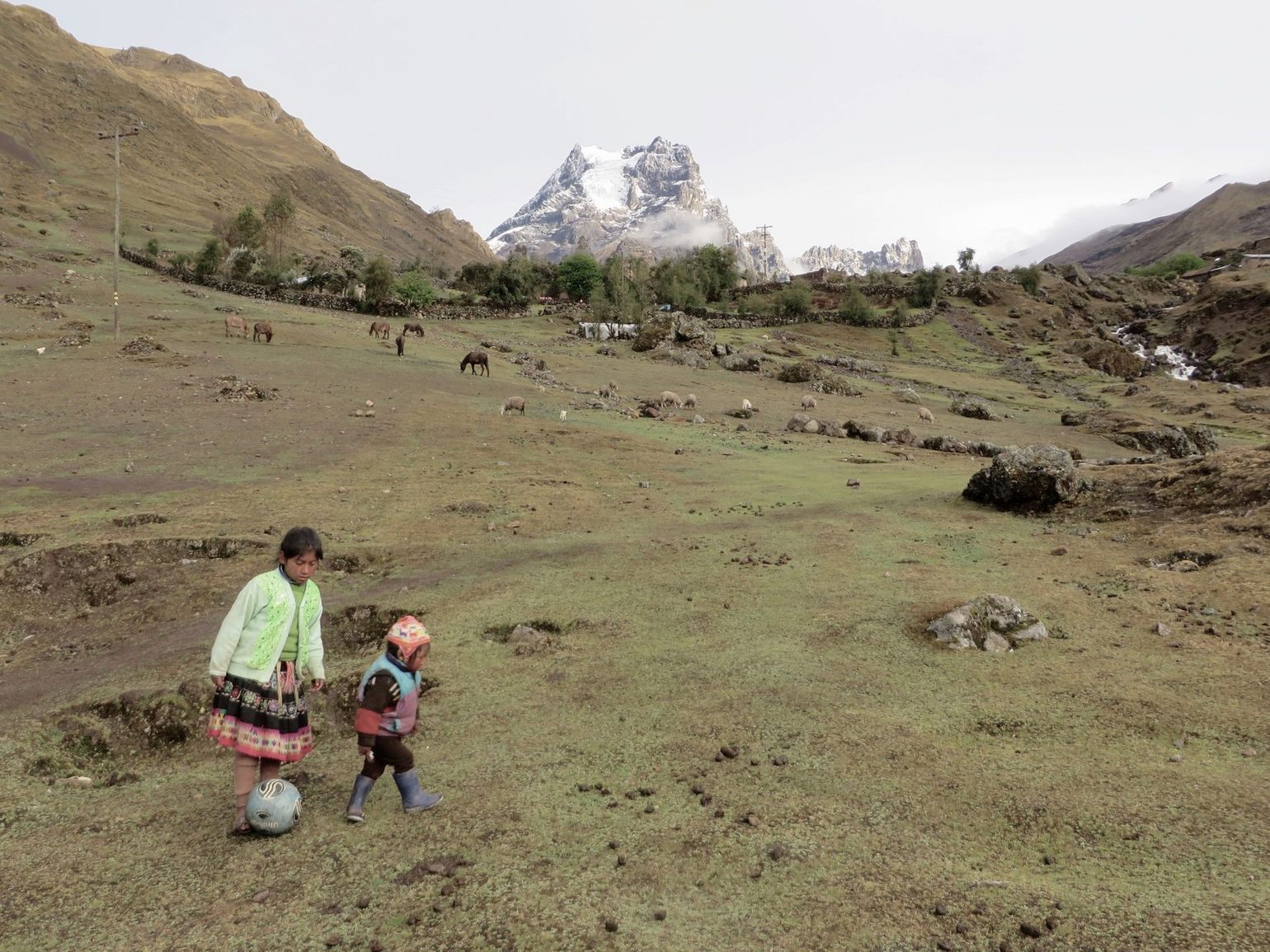 Spelende kinderen Peru