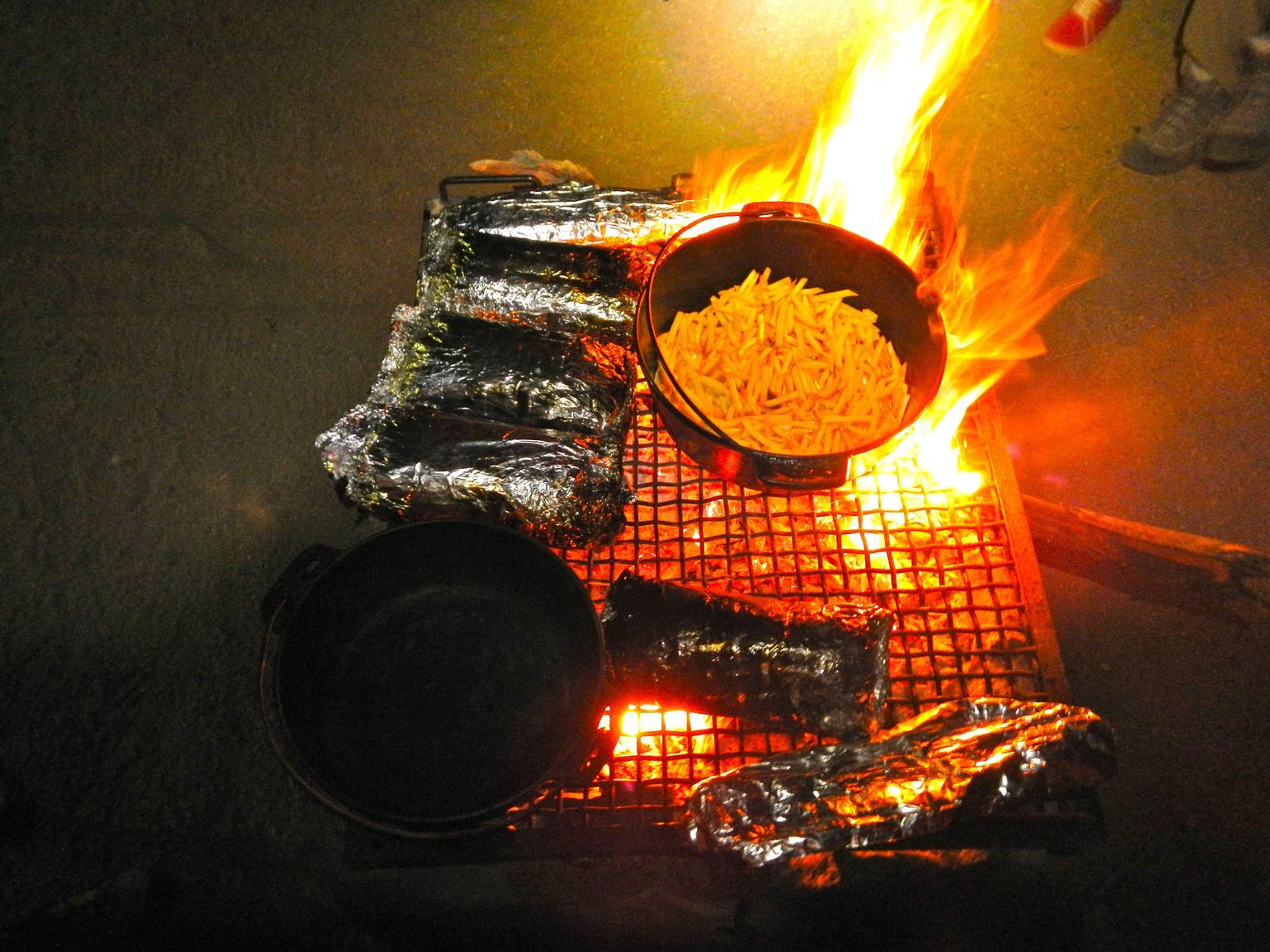 Kamperen in Namibië: frietjes