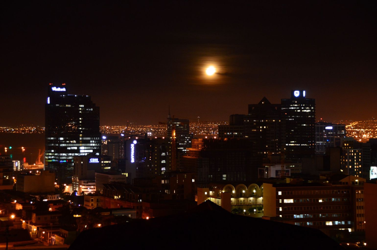Kaapstad by night, Zuid-Afrika