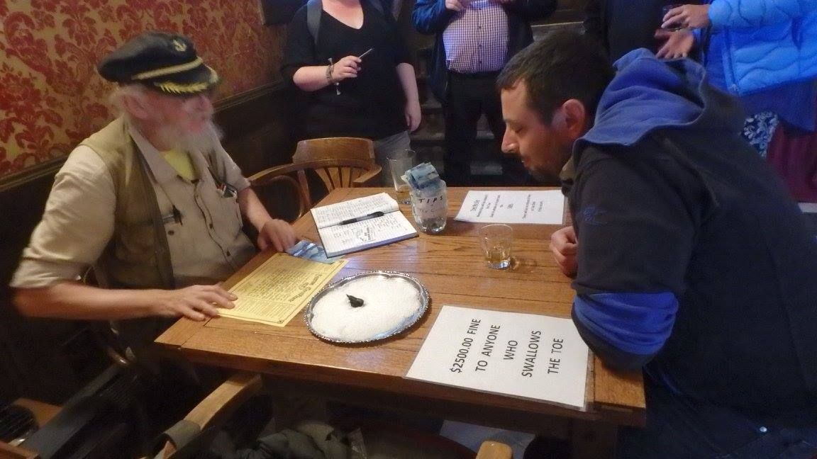 Sourtoe Cocktail Yukon Canada