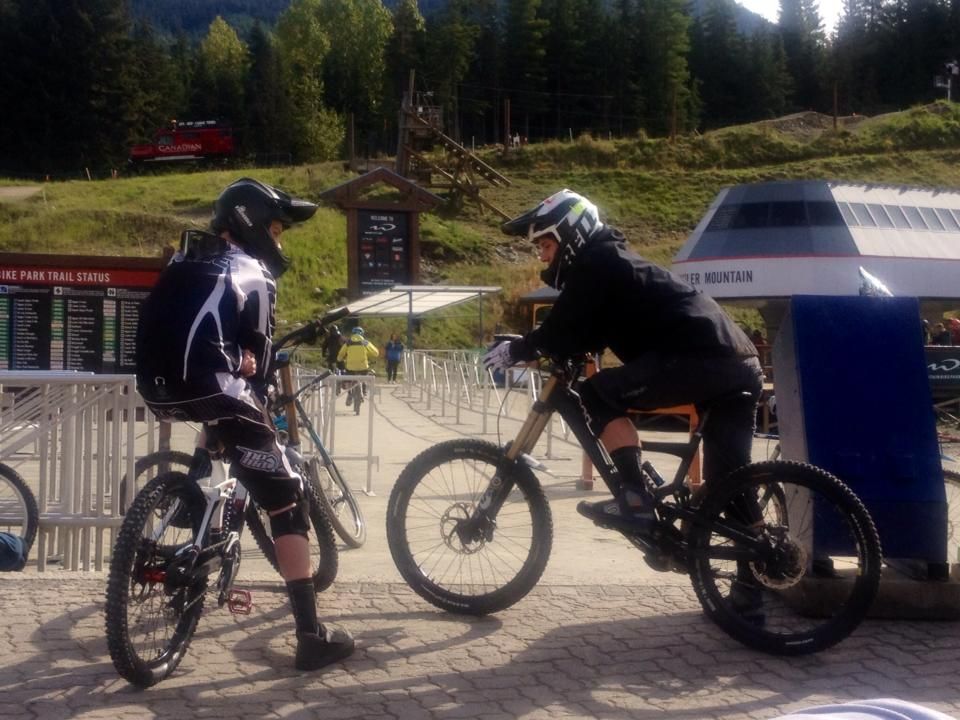 Downhill biken in Canada