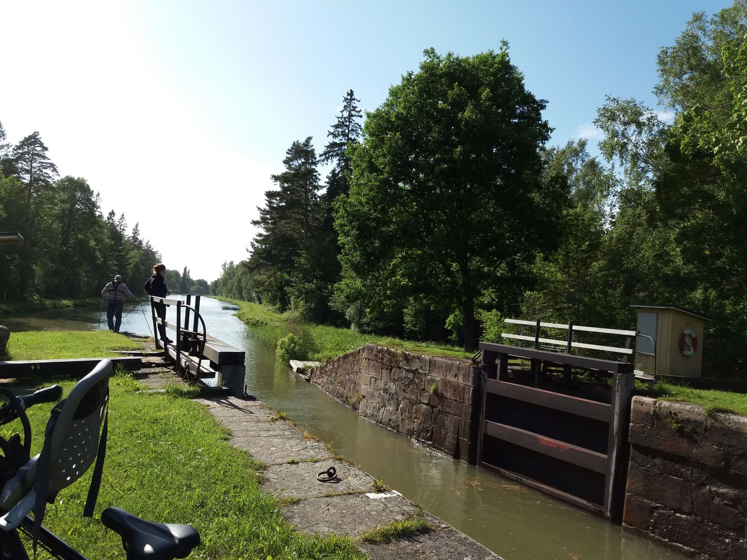 Fietsen langs het Götakanal