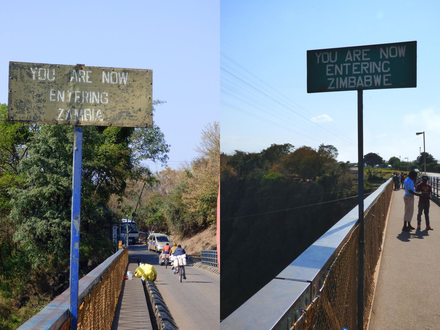 250 m brug tussen Zimbabwe en Zambia