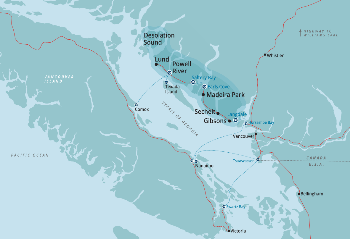 BC Ferries route