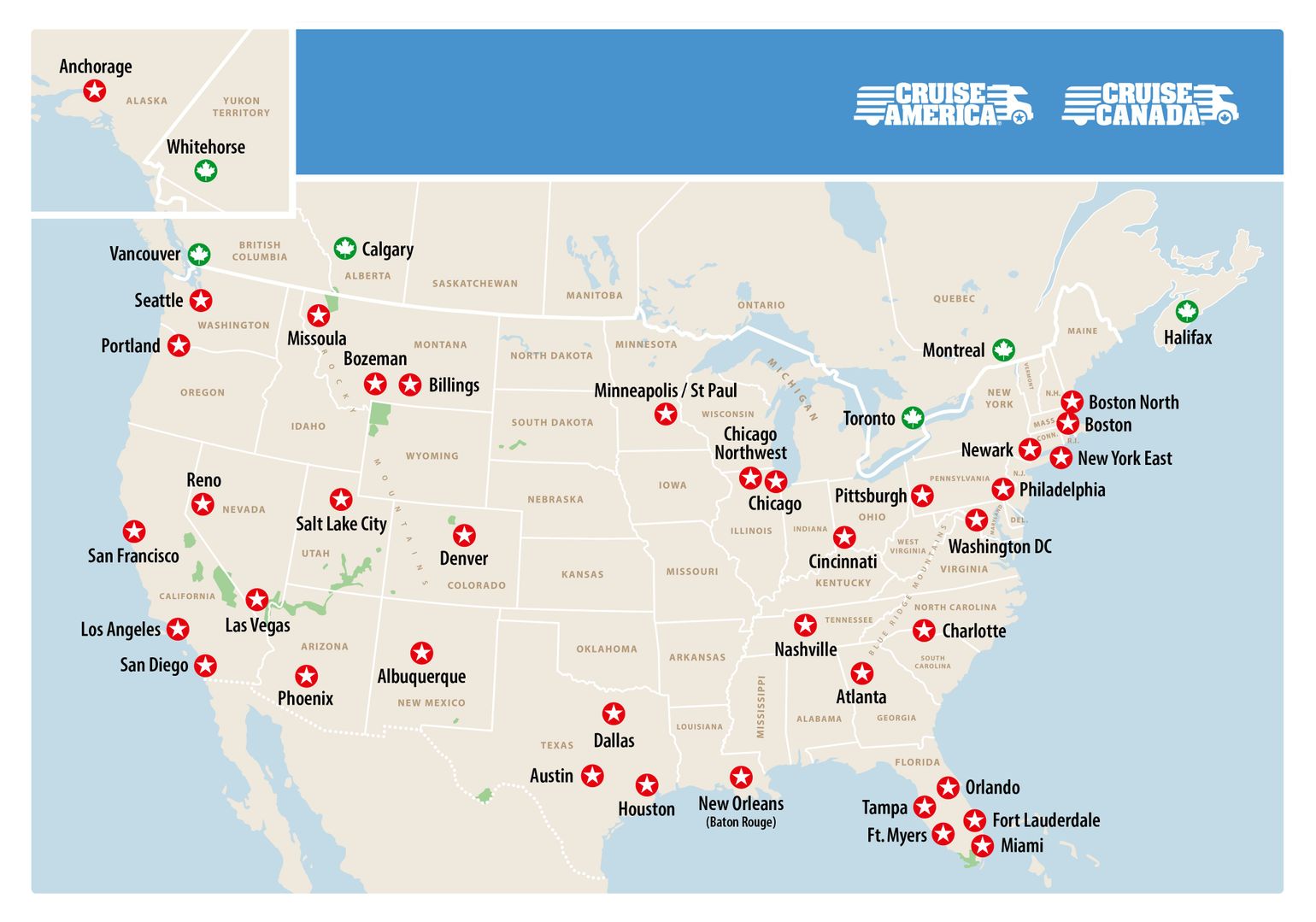 Cruise rental locations