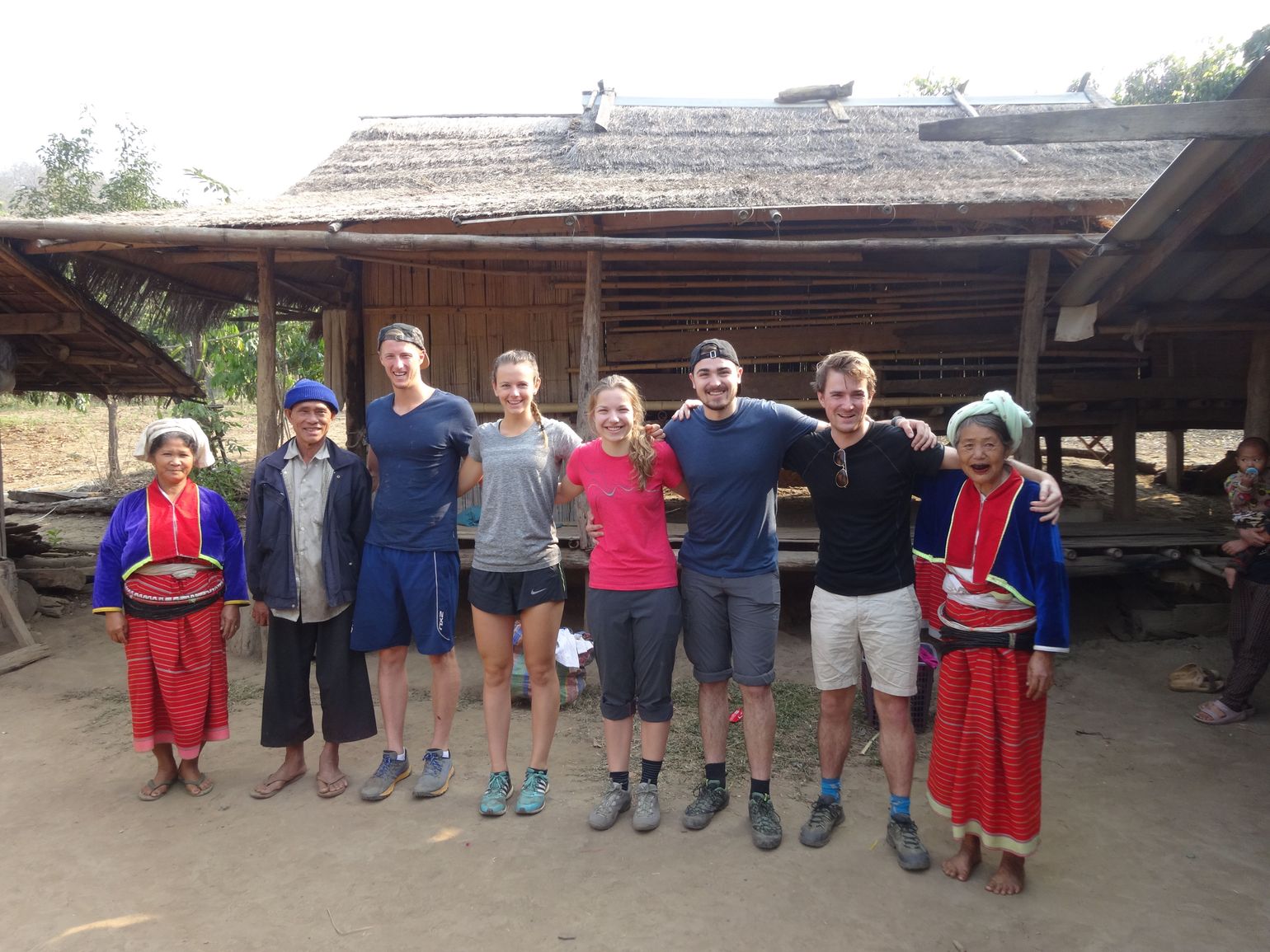 Trekking in Thailand in internationale groep