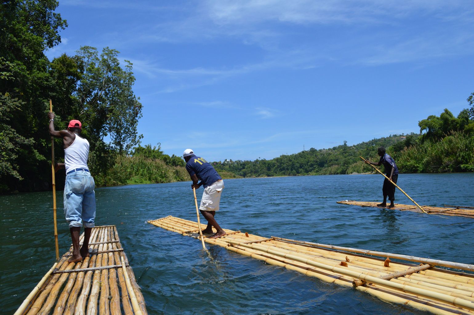 Raften in Jamaica met Joker