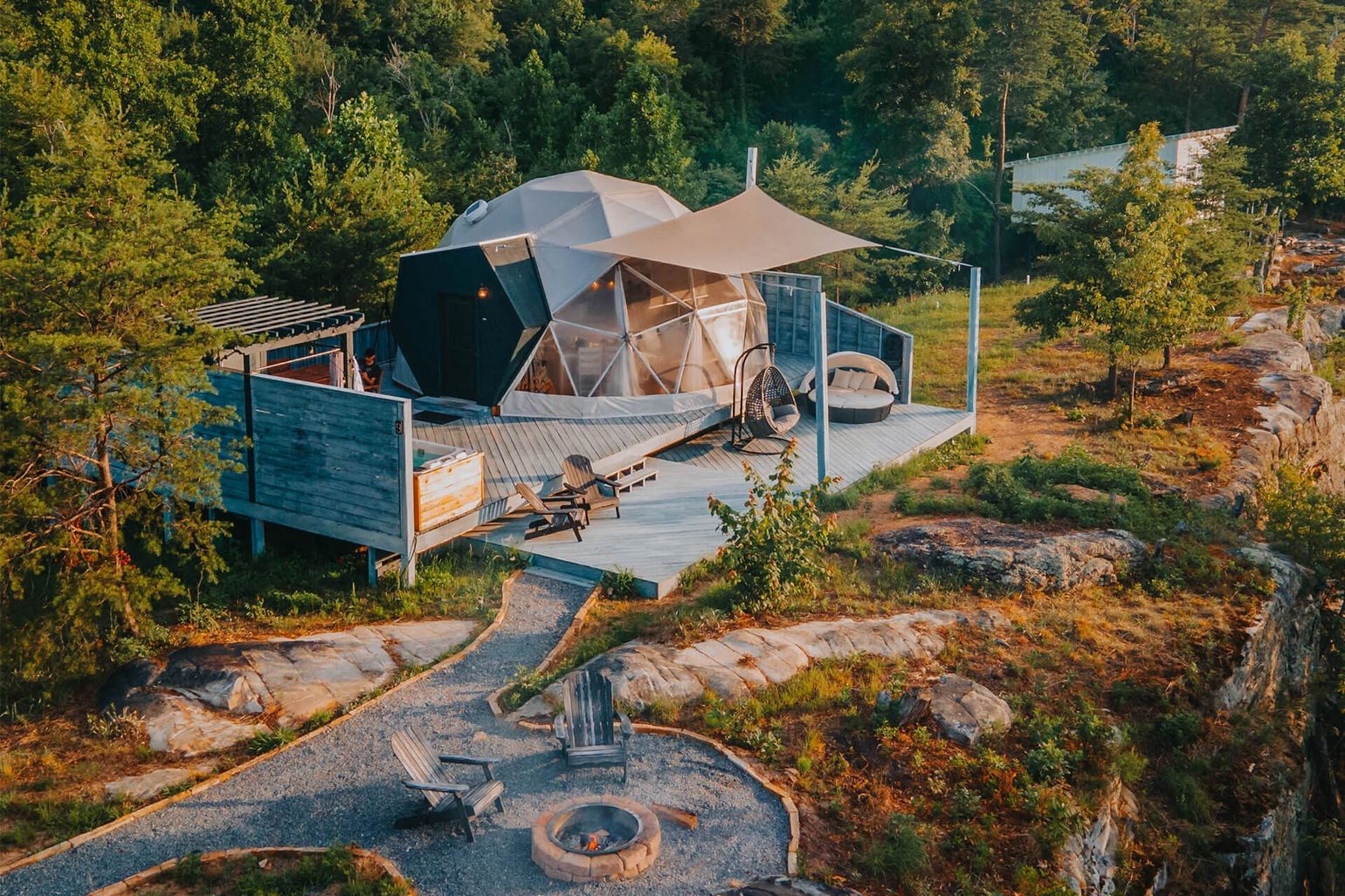 Glamping Dome met wellness