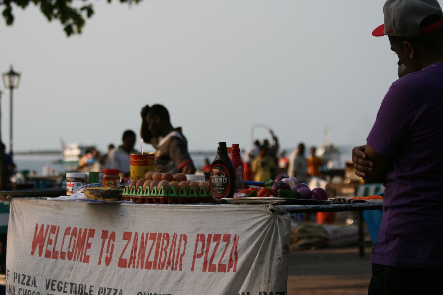 Pizzakraam op Zanzibar met Joker