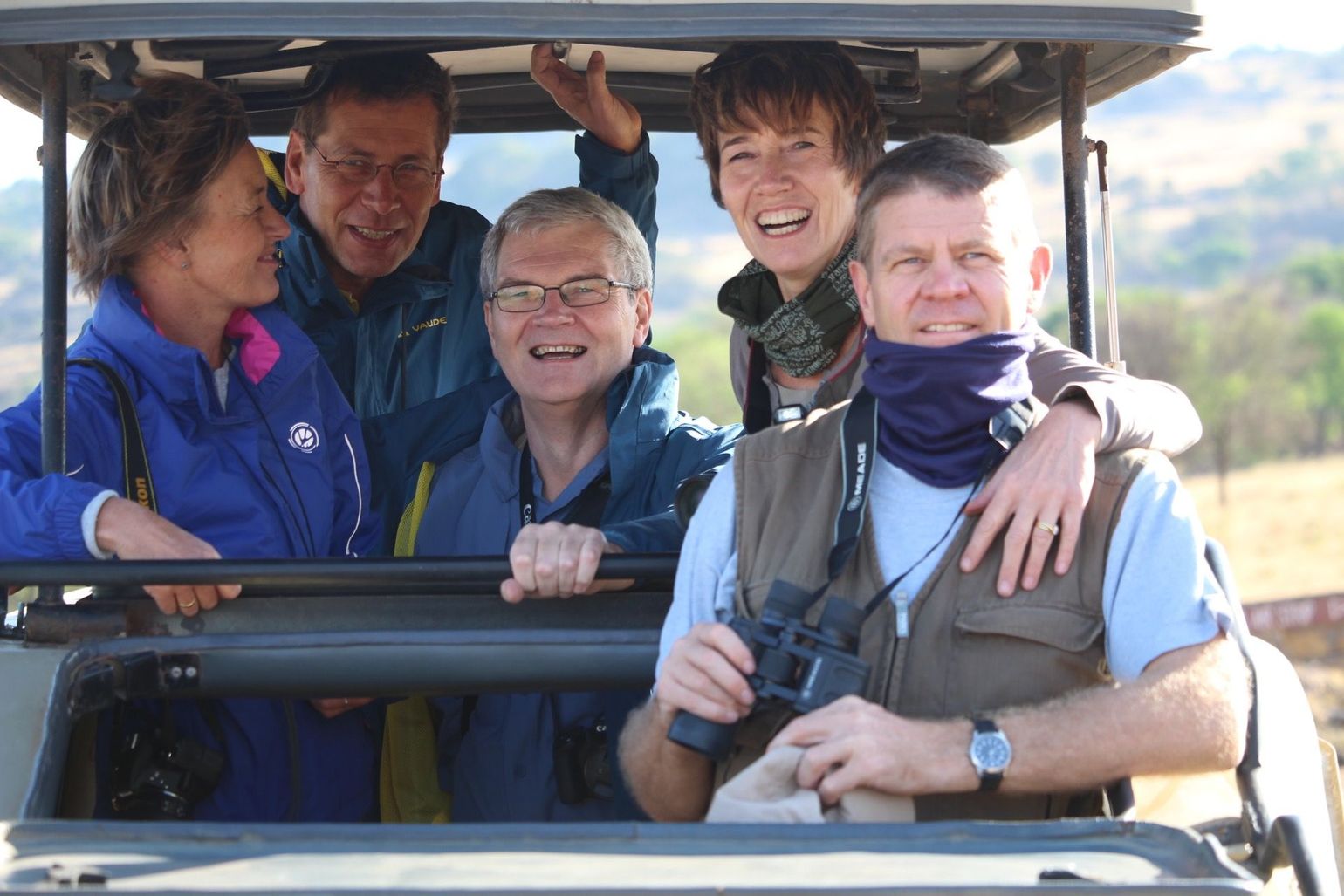 Groep op safari met Joker