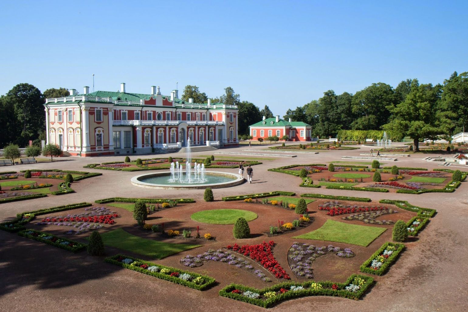 Kadriorgpaleis nabij Tallinn, Estland op reis met Joker