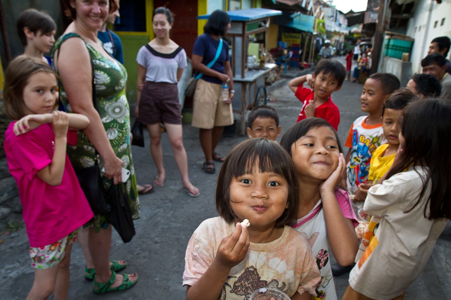 Dorp in Indonesië Java kinderen