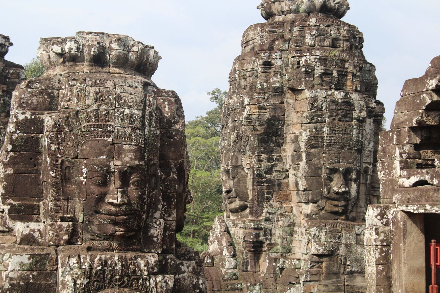 Bayon Tempel in Angkor, Cambodja met vele Boeddha-gezichten
