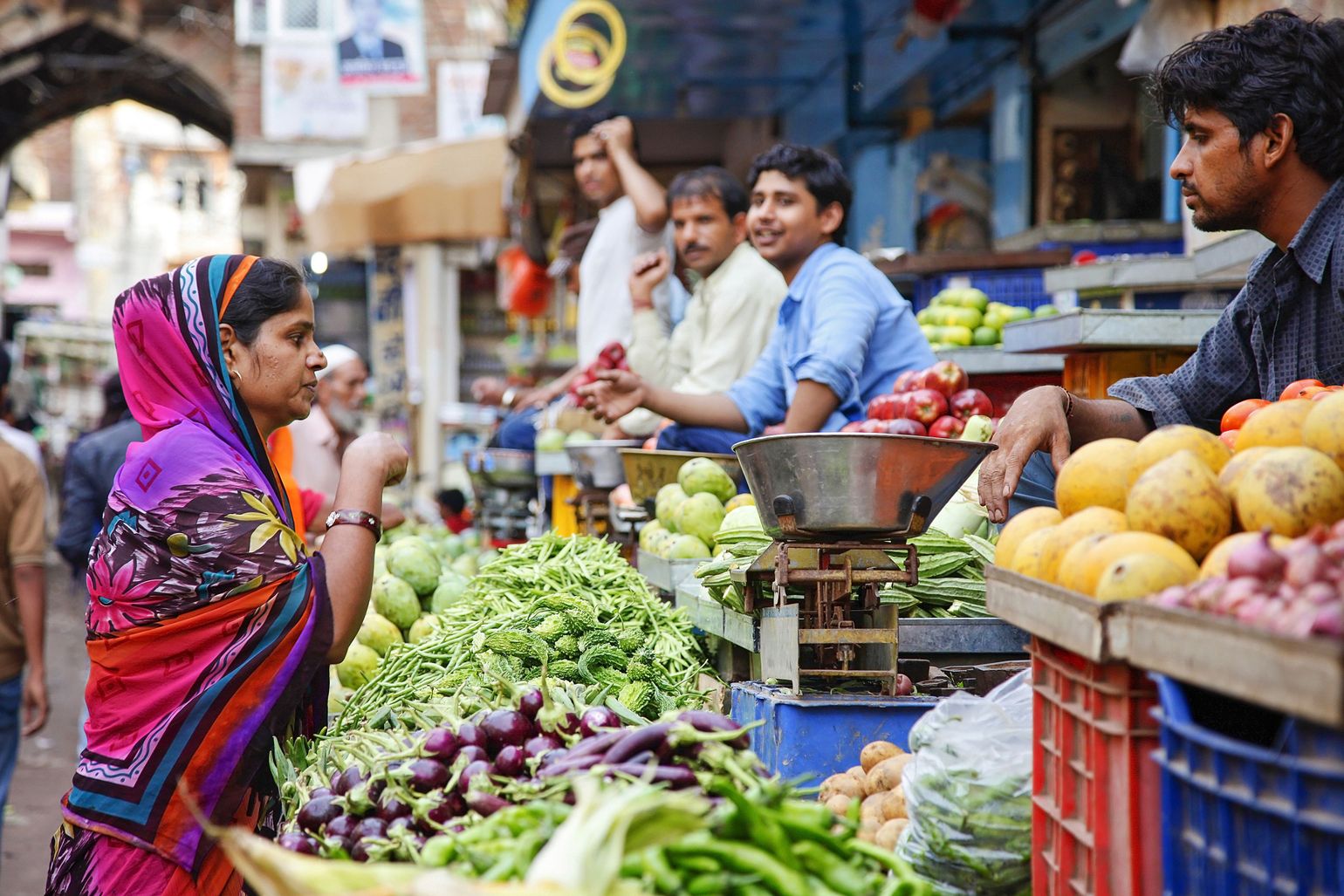 Inkopen doen op de markt in India met Joker Reizen