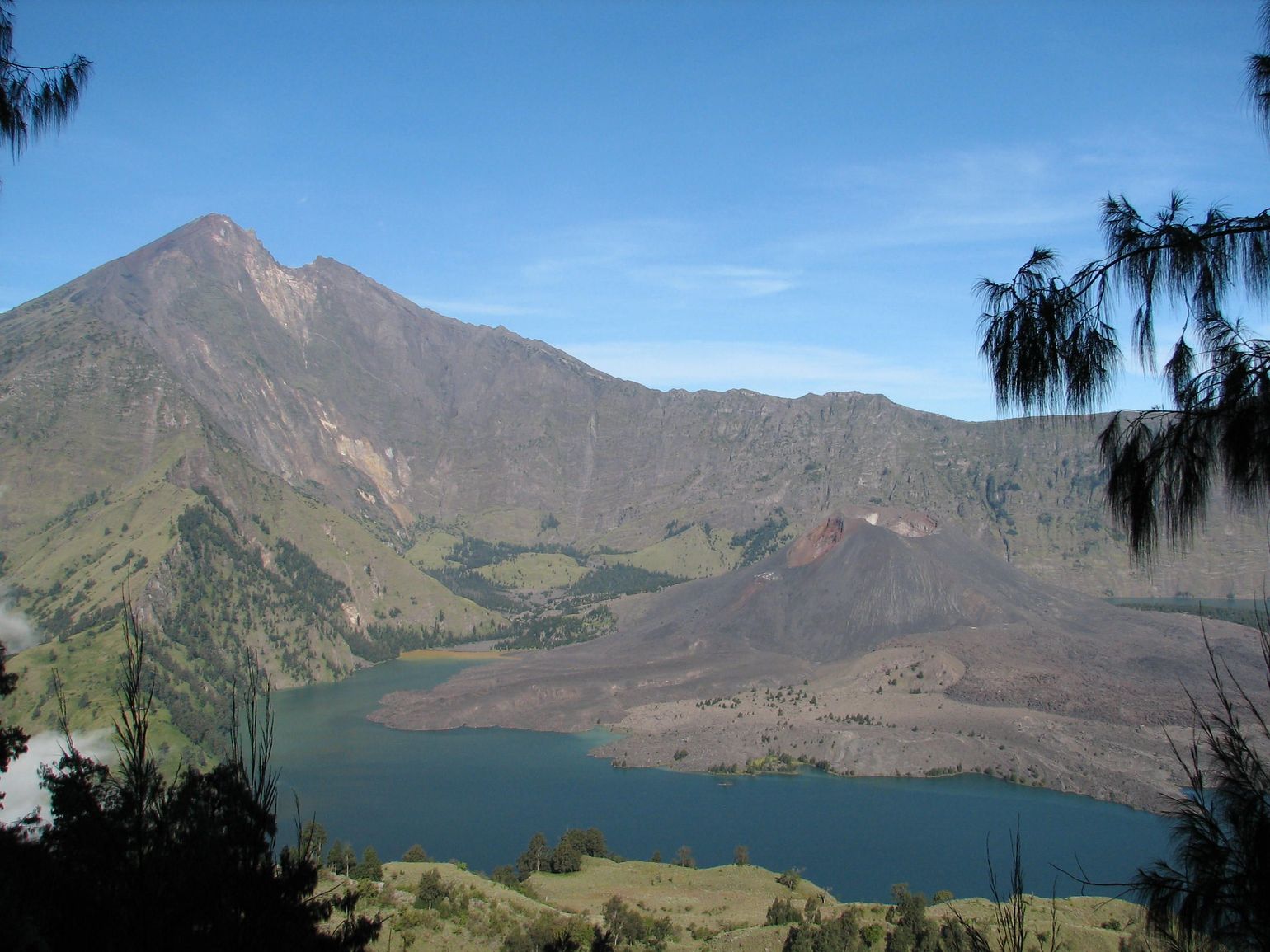 het landschap en de natuur in Lombok, Indonesië