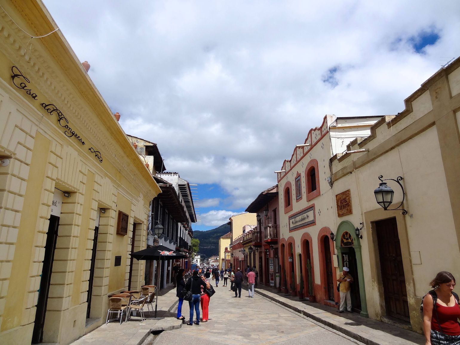 Straat in Oaxaca op groepsreis in Mexico