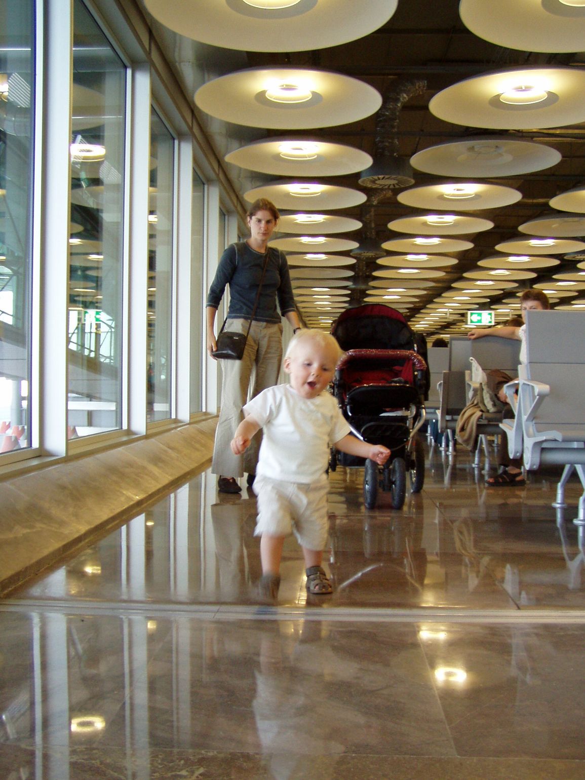 Spelen op de luchthaven