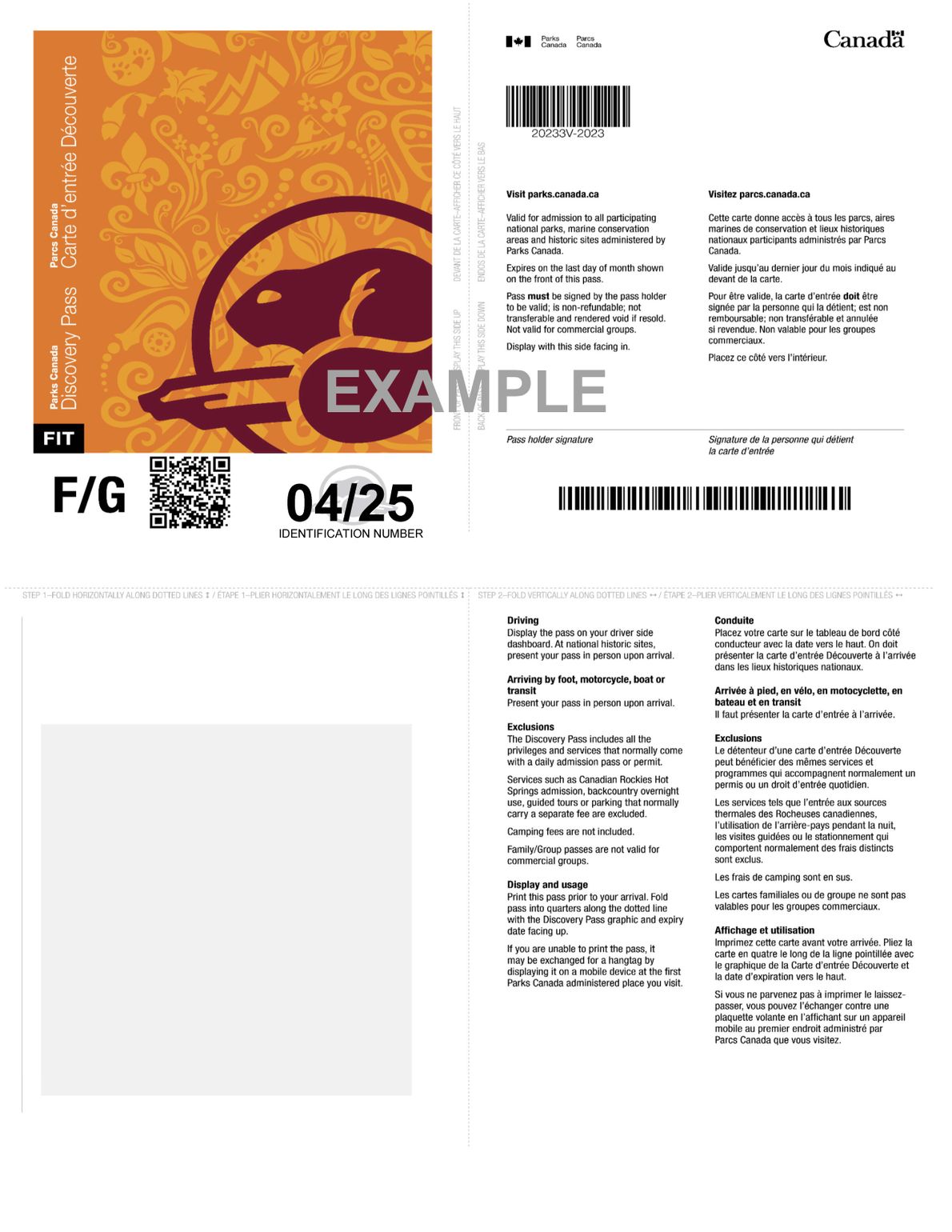 Parks Canada Discovery Pass