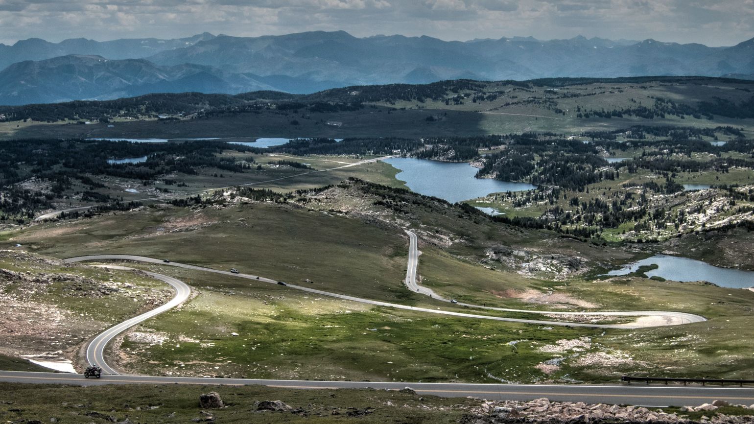 Beartooth Highway in noord west amerika