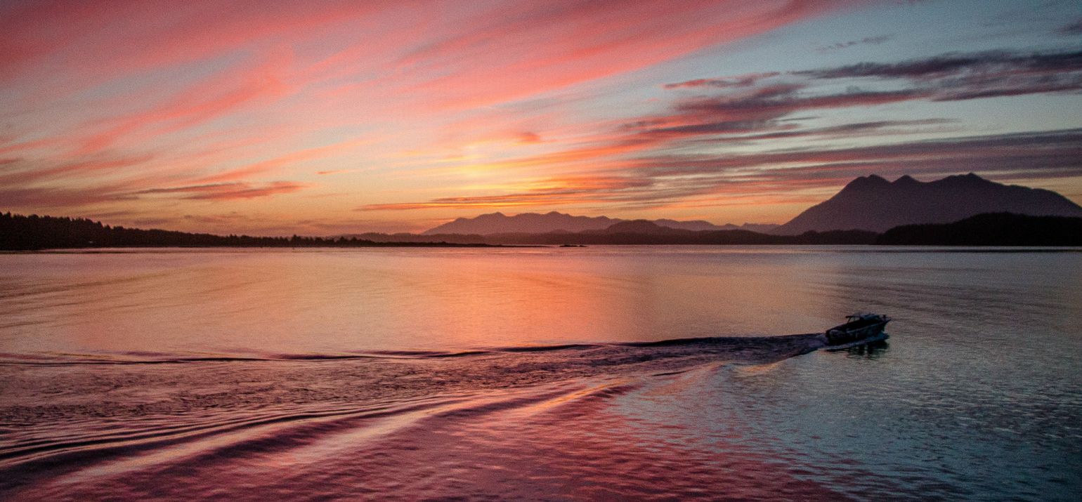 Canada Tofino zonsondergang