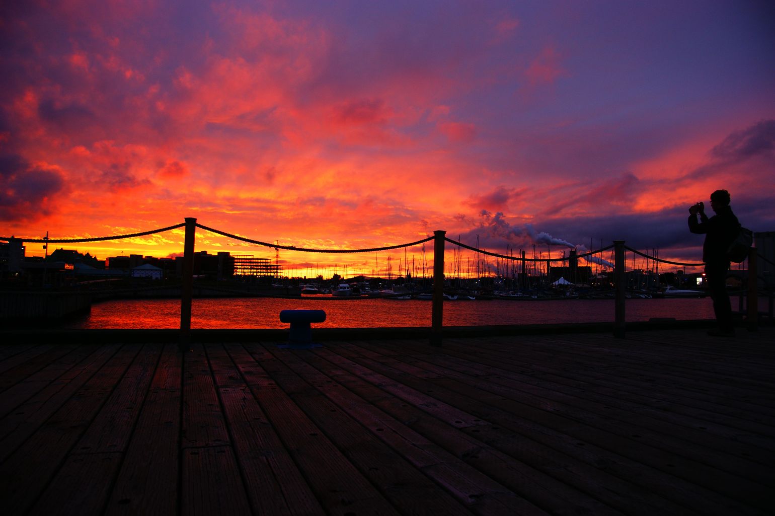 Canada zonsondergang reis haven