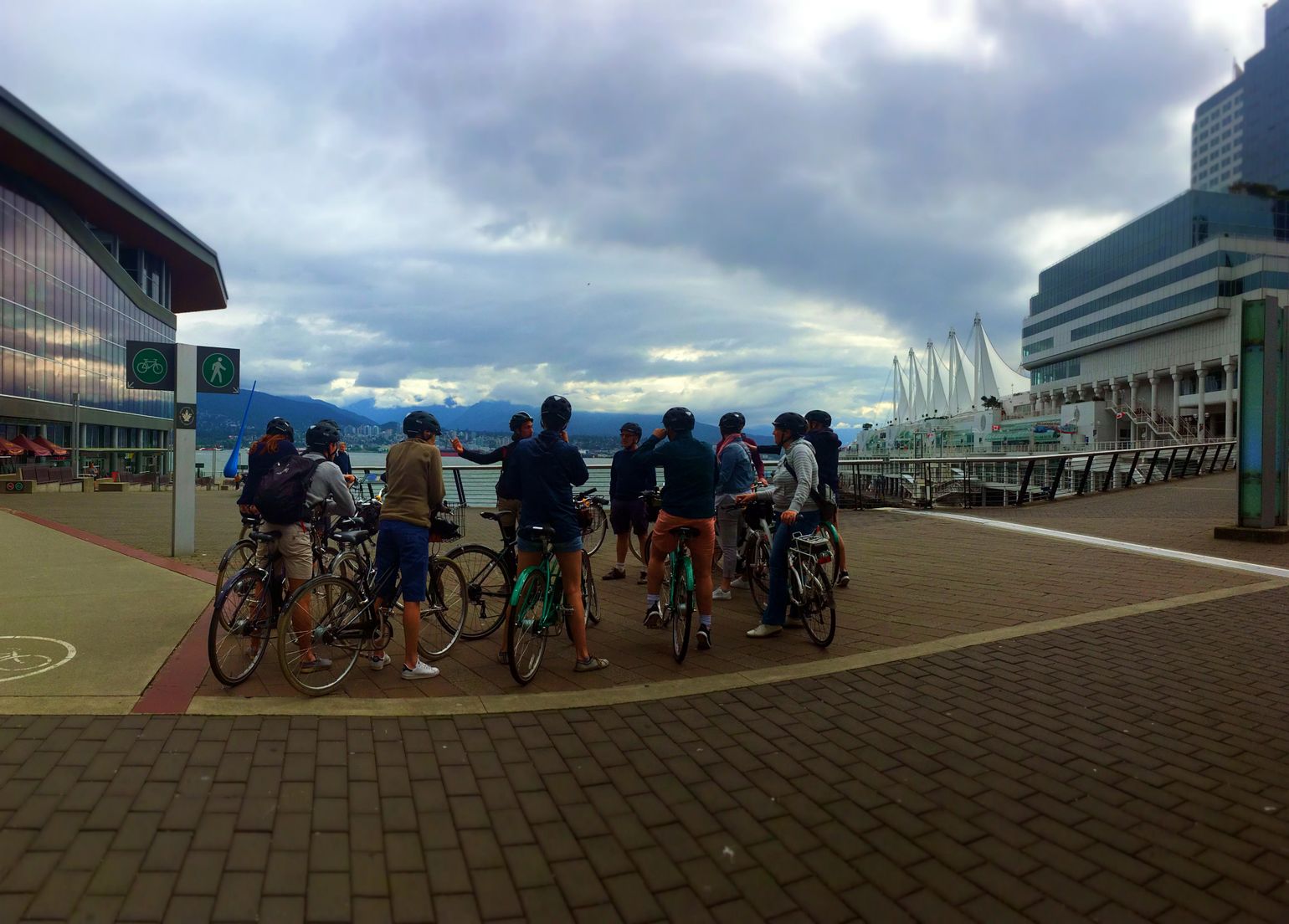 Canada fietstocht Vancouver Coal Harbor
