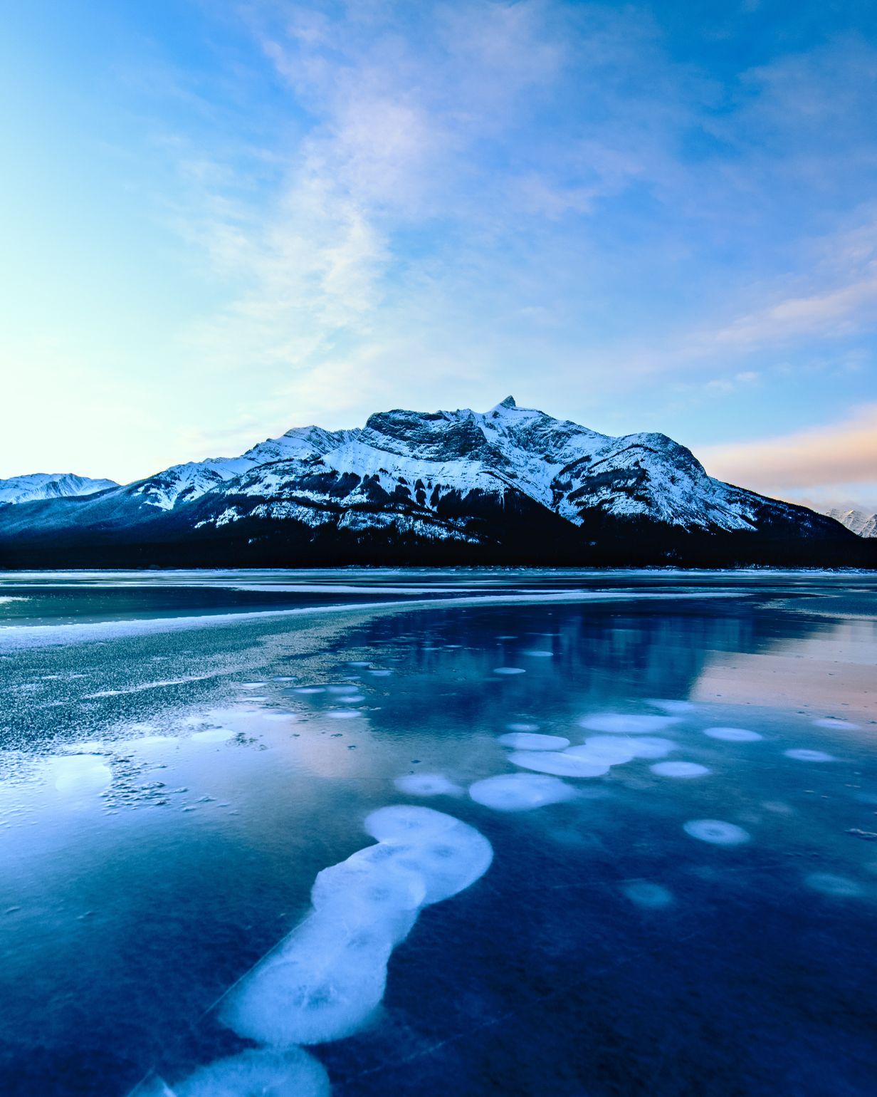 Abraham Lake Ice Bubbles