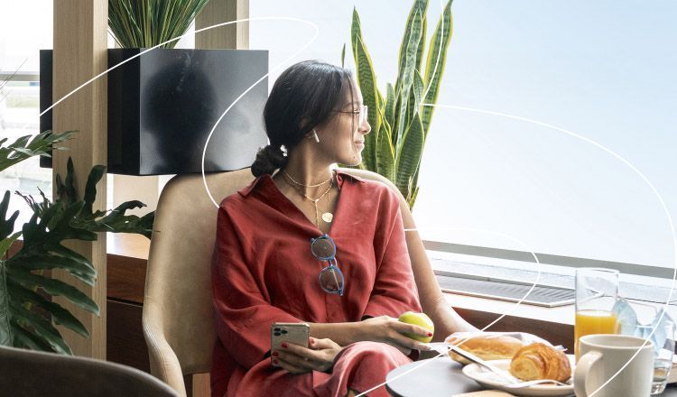 Brussels Airport lounge