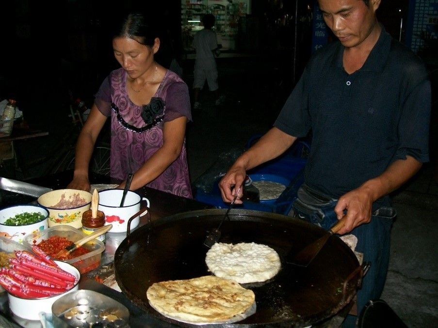 Eetkraam op straat in China