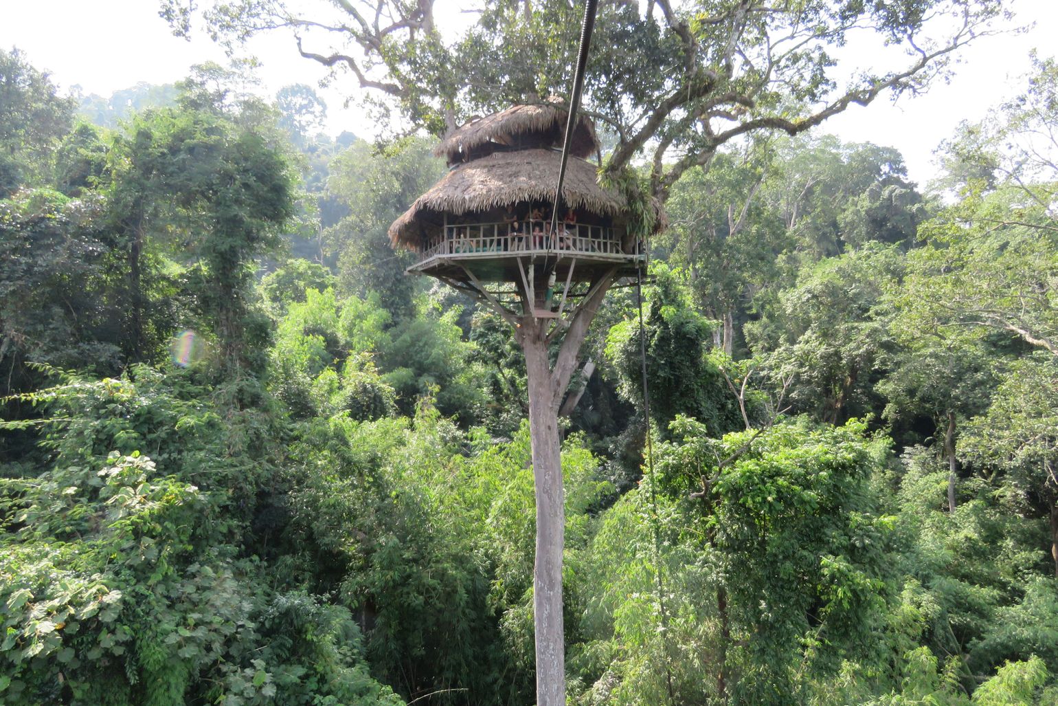 Boomhut in Laos