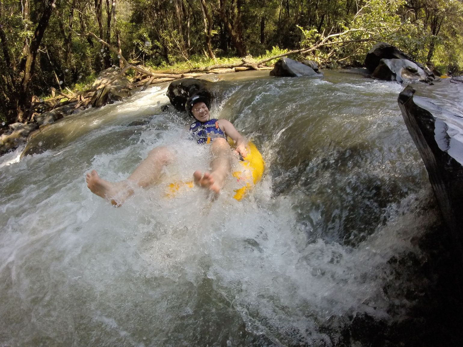 Geckoing White Water Tubing Hazyview Sabie River Zuid-Afrika