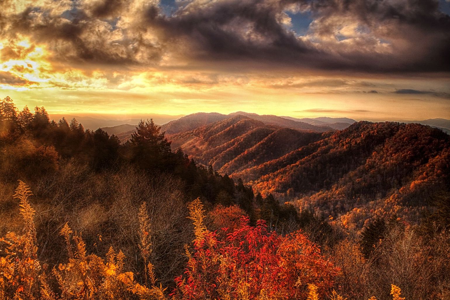 Great Smokey Mountain, Indian Summer, USA