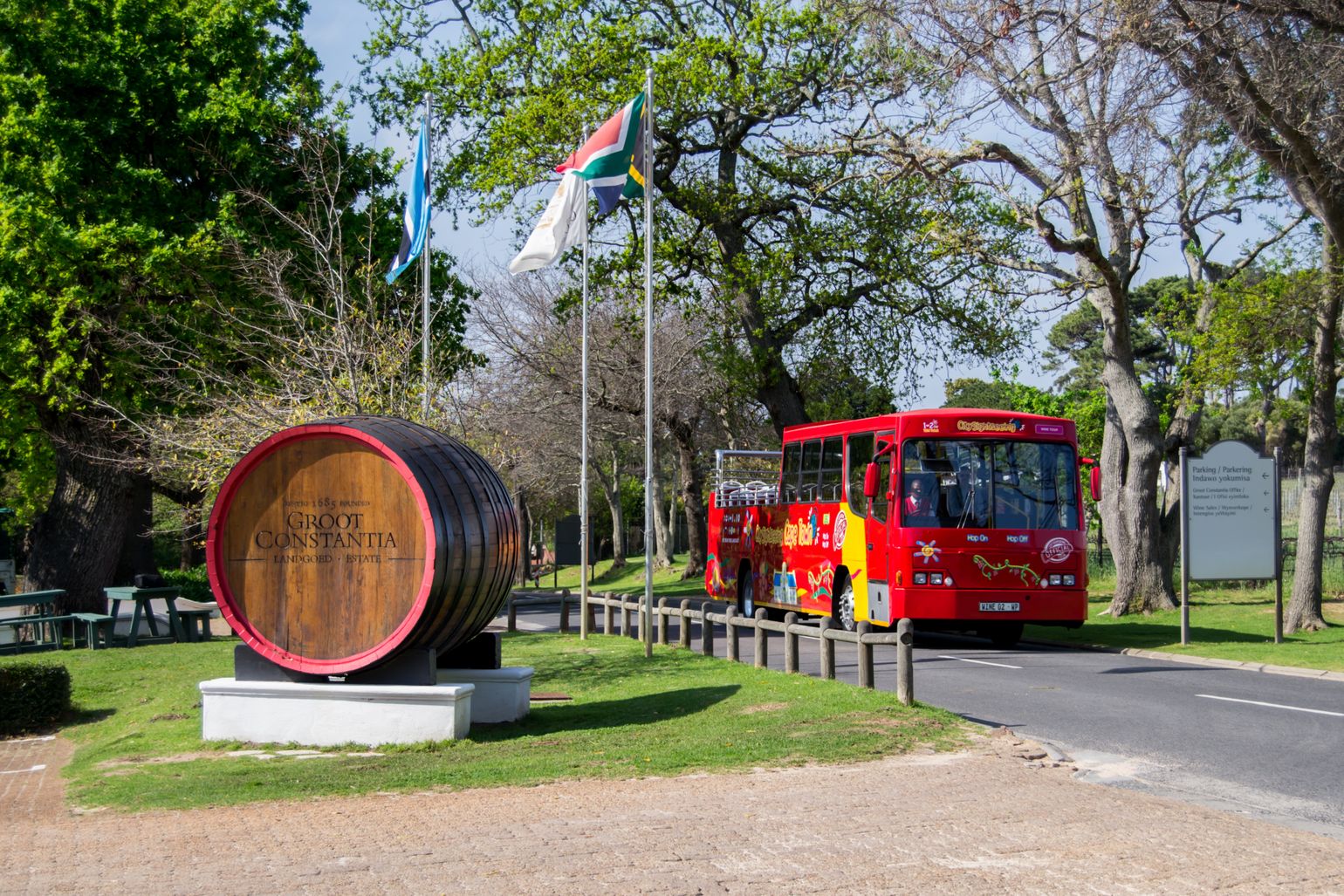 Hop-on hop-off bus in Kaapstad