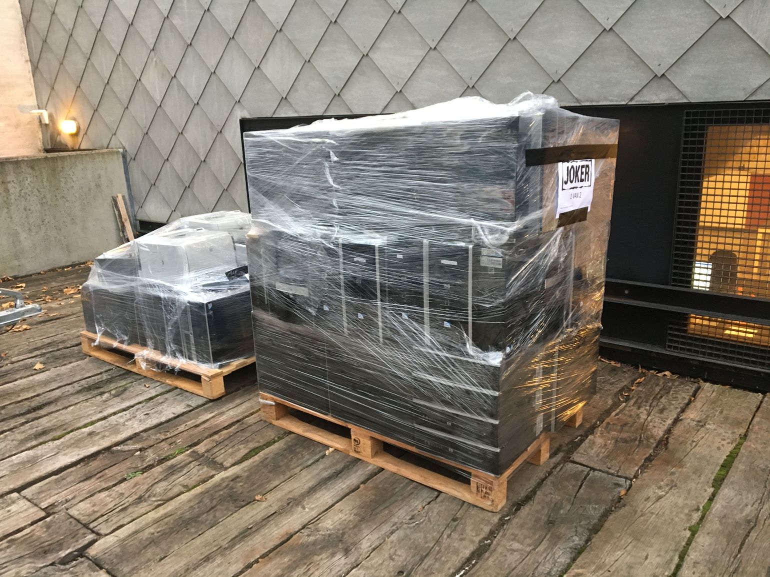 Oude Joker-computers klaar voor recyclage