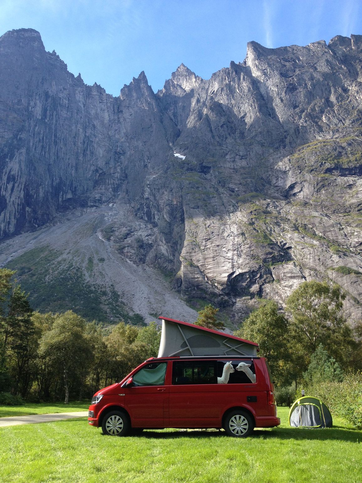 Trollstigen - Noorwegen, kamperen met kleine kinderen in een camper