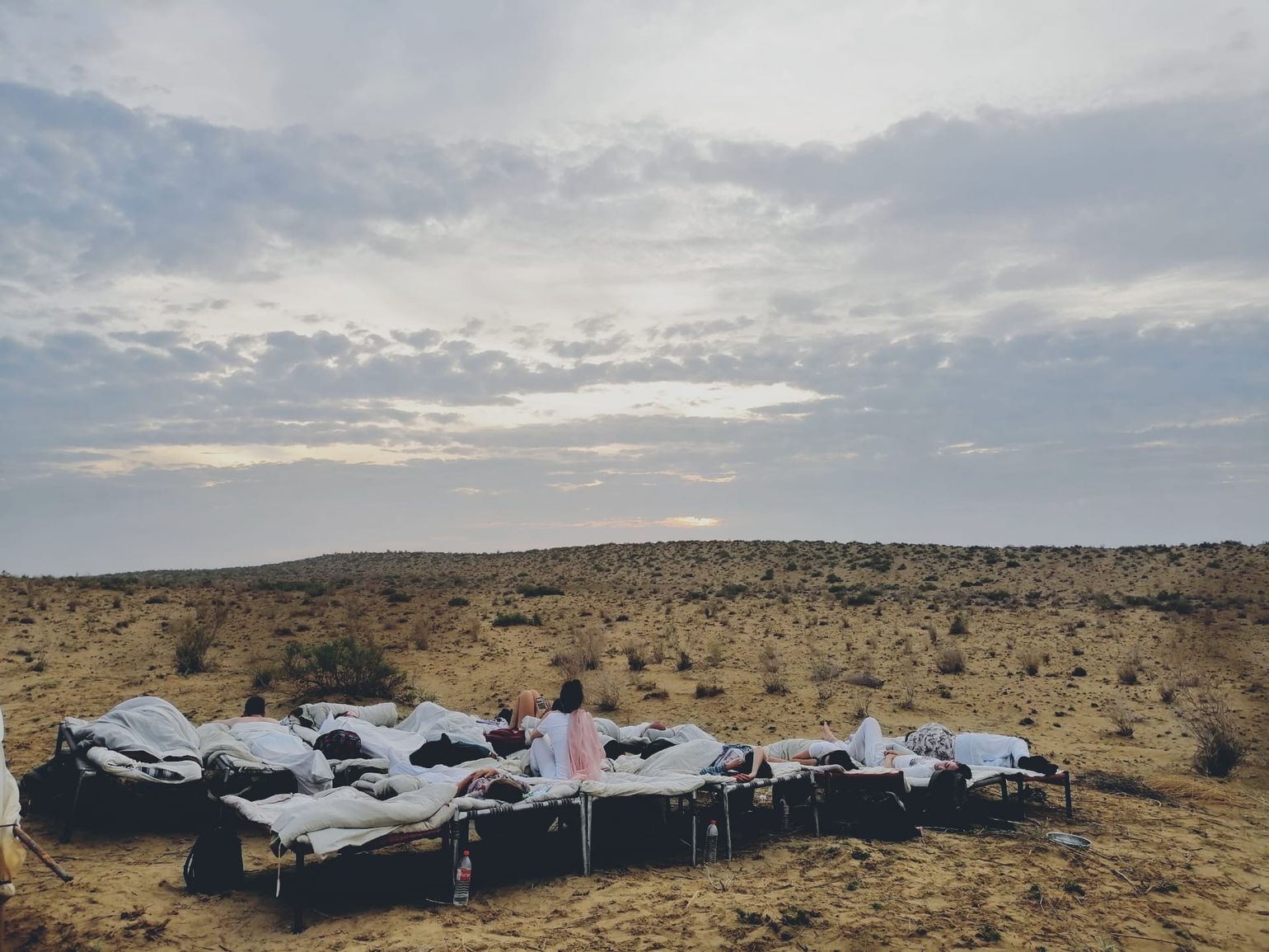 Tentenkamp in de woestijn